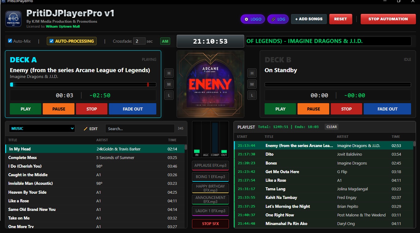 PritiDJPro Interface